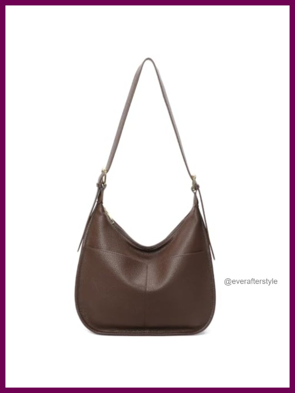 GOIACII Hobo Bag Foldable Vegan Leather Shoulder Purse Crossbody Tote Slouchy